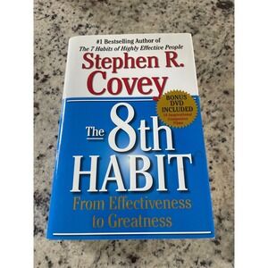 The 8th Habit From Effectiveness to Greatness by Stephen R Covey Book‎ with DVD
